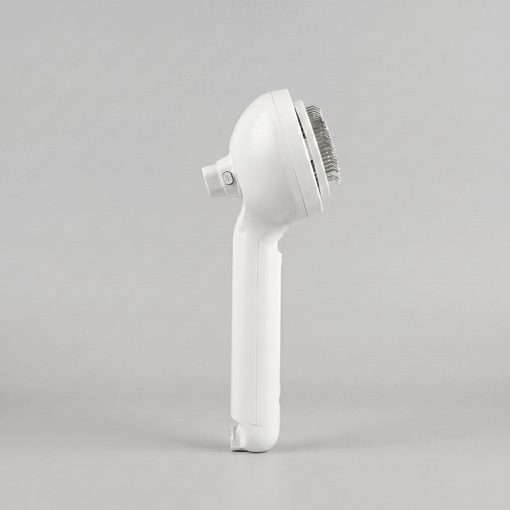 Cepillo Vapor Blanco - Vista Lateral